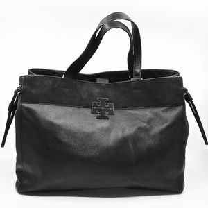 TORY BURCH~leather & suede~XL SHOULDER TOTE BAG.